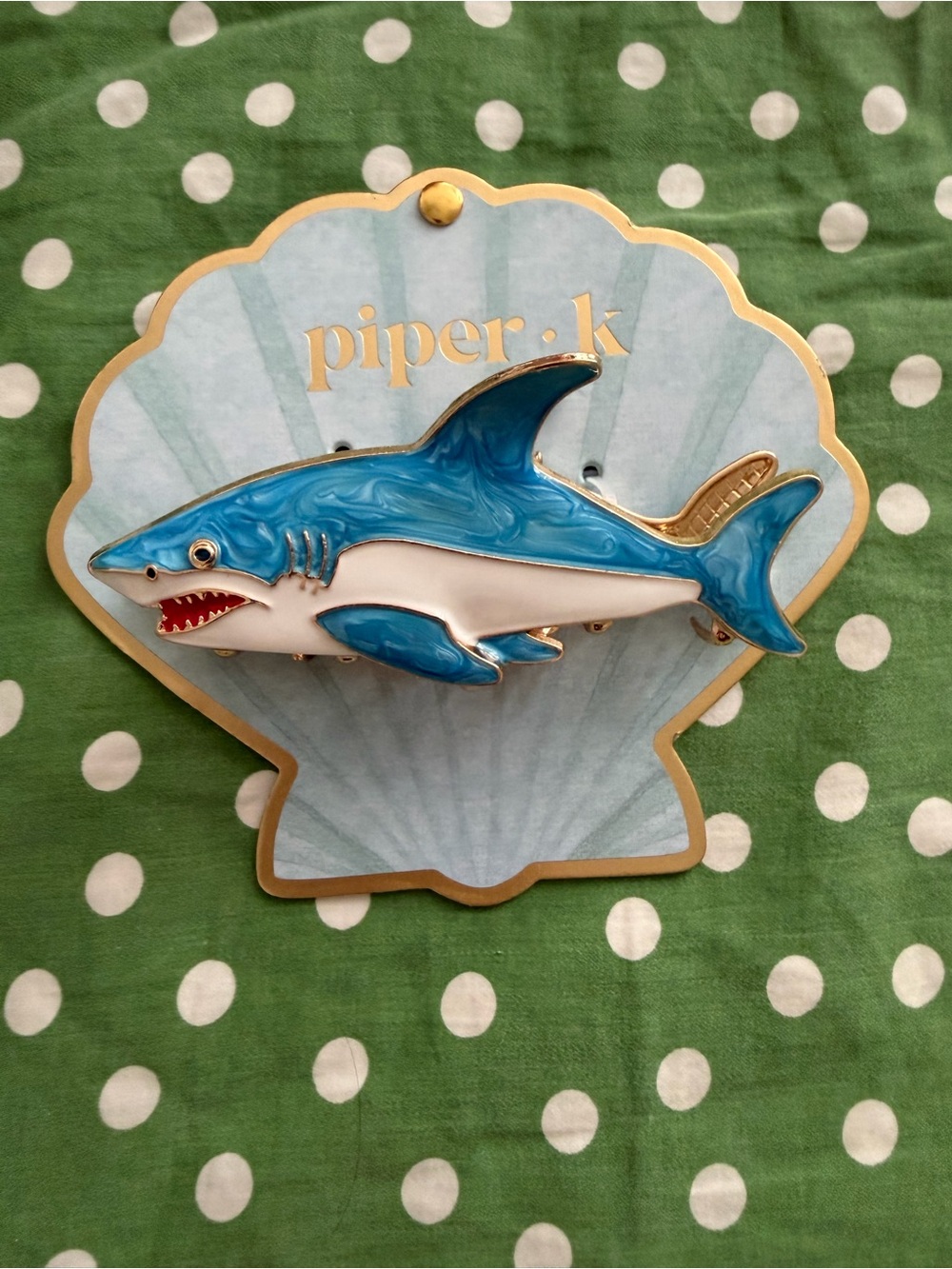 Piper K shark hair clip New